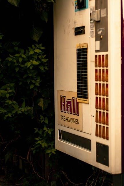 manual vending machine